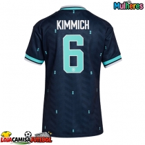 Camisa de Futebol Alemanha Joshua Kimmich #6 Equipamento Secundário Mulheres Mundo 2026 Manga Curta